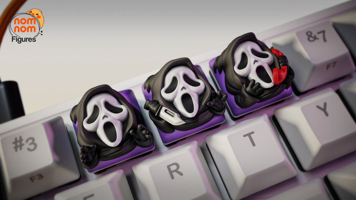 Ghostface Keycaps resin figure