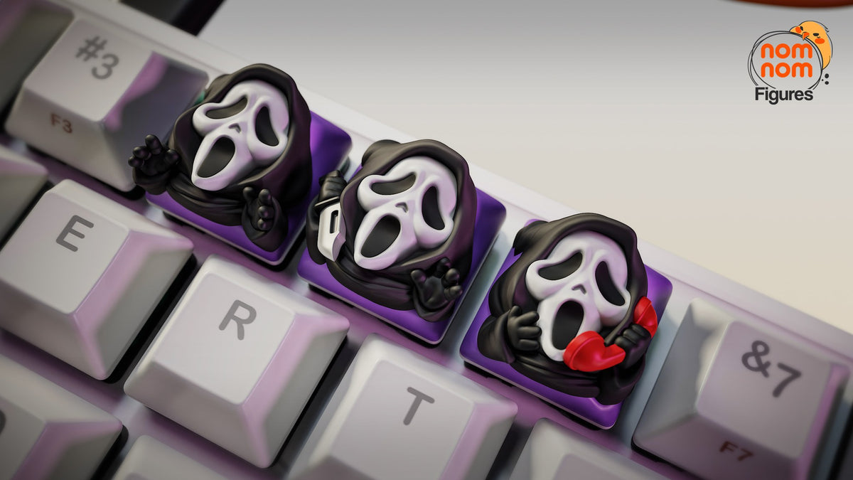 Ghostface Keycaps resin figure