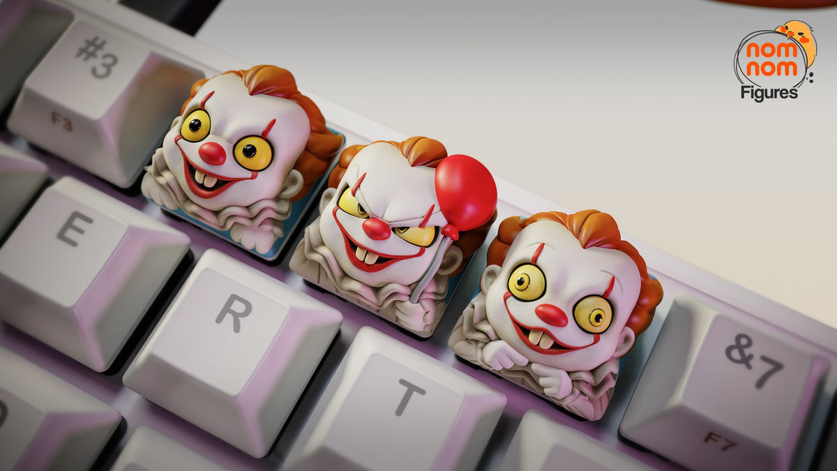 Pennywise Keycaps resin figure