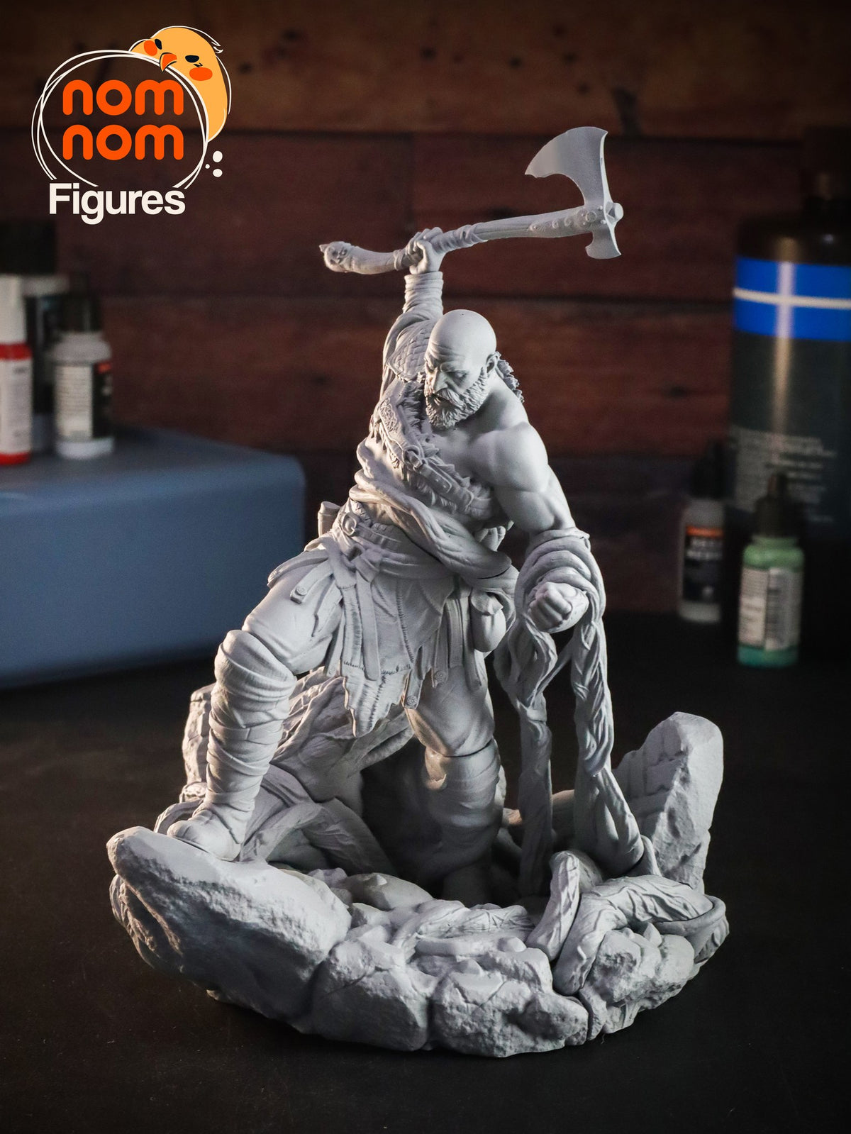 Kratos resin figure