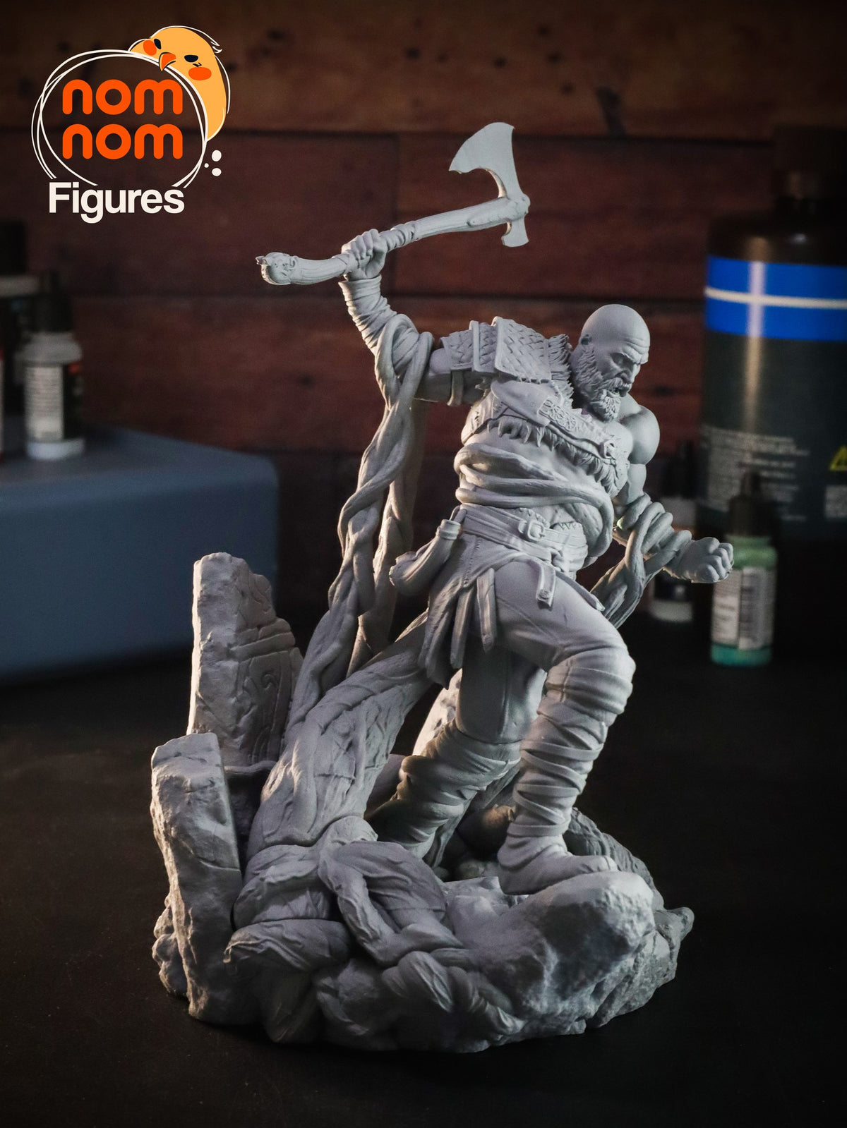 Kratos resin figure
