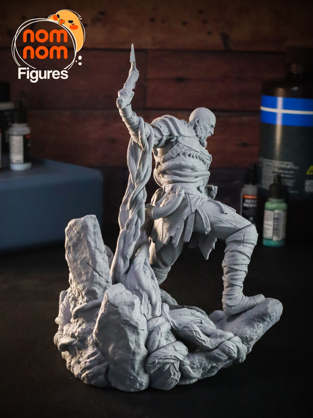 Kratos resin figure