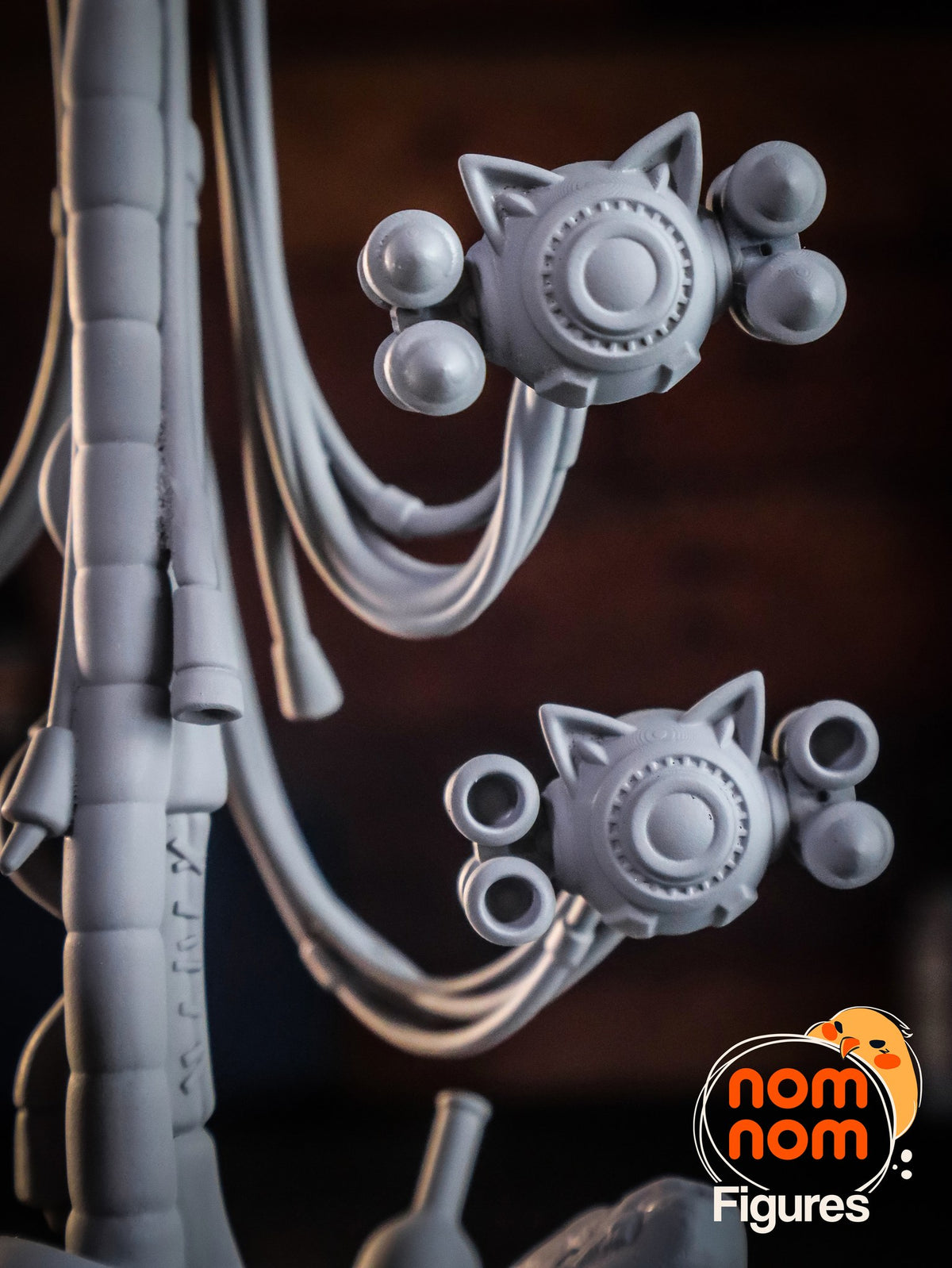Luna and Tofu resin figure