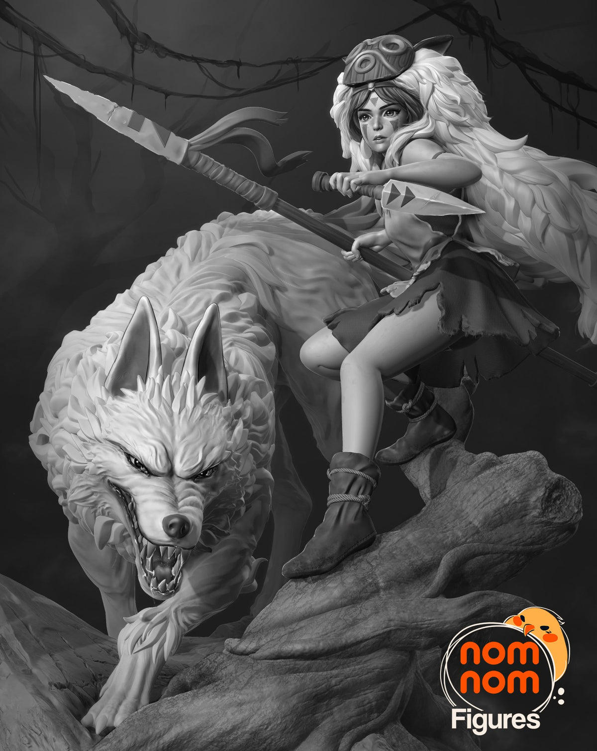 Princess Mononoke resin figure