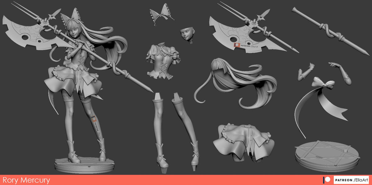 Rory Mercury resin figure