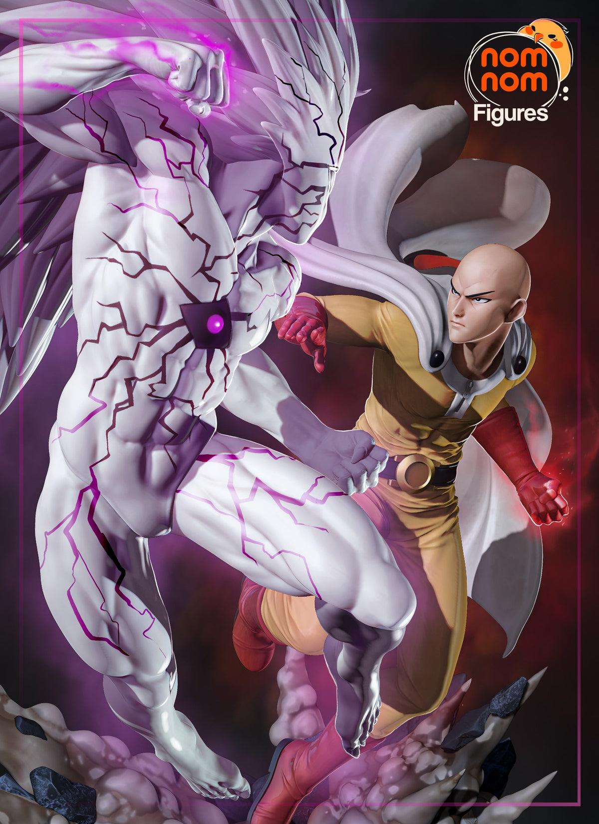 Saitama vs Boros resin figure