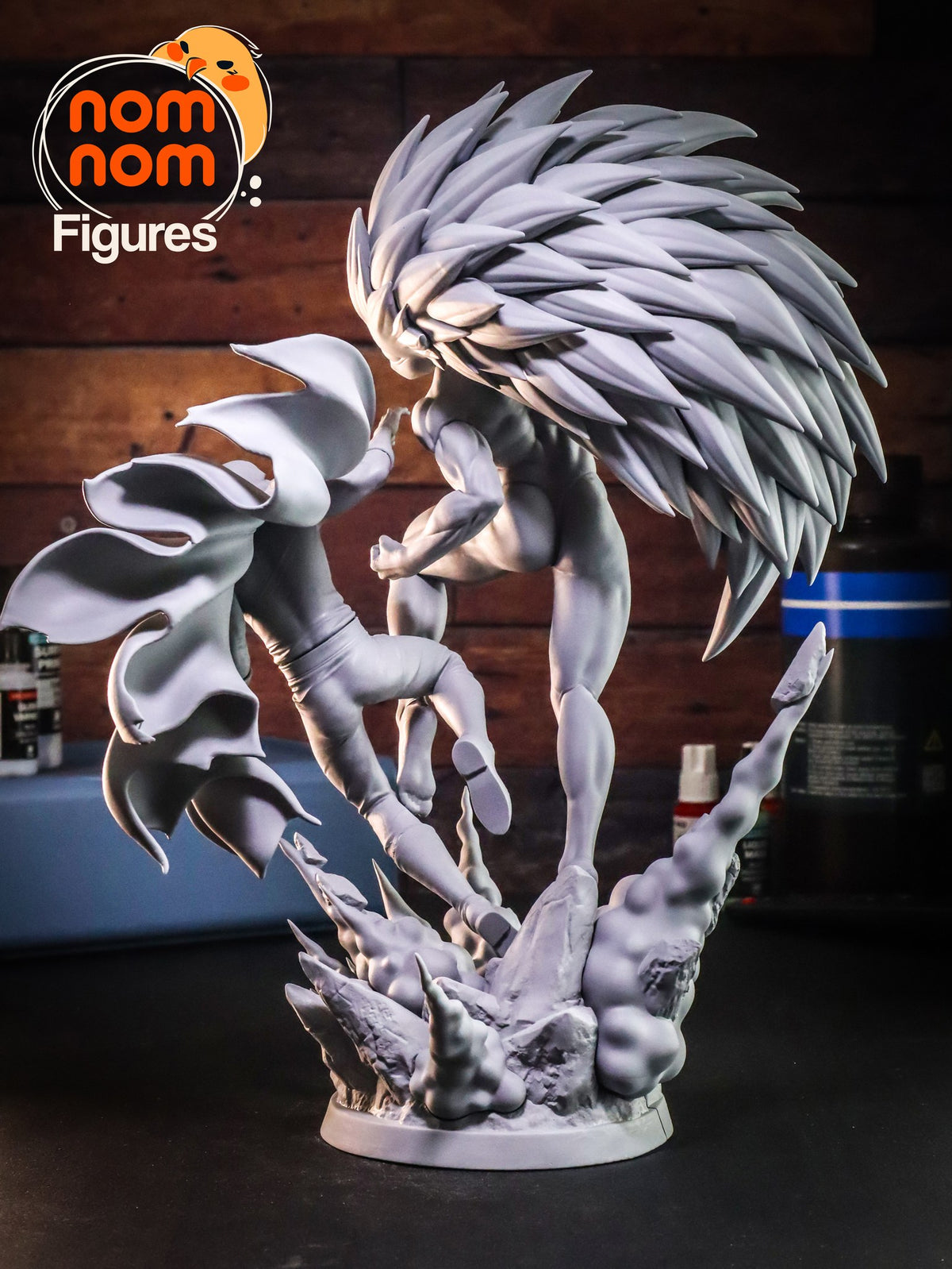 Saitama vs Boros resin figure