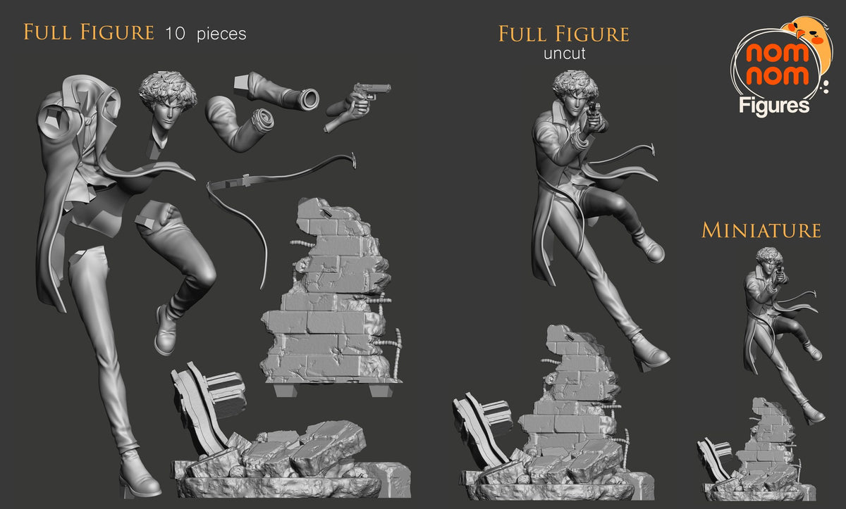 Spike Spiegel resin figure