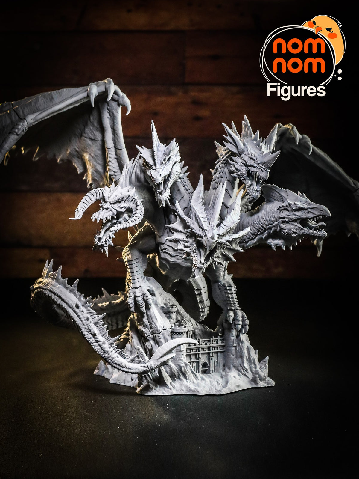 Tiamat resin figure