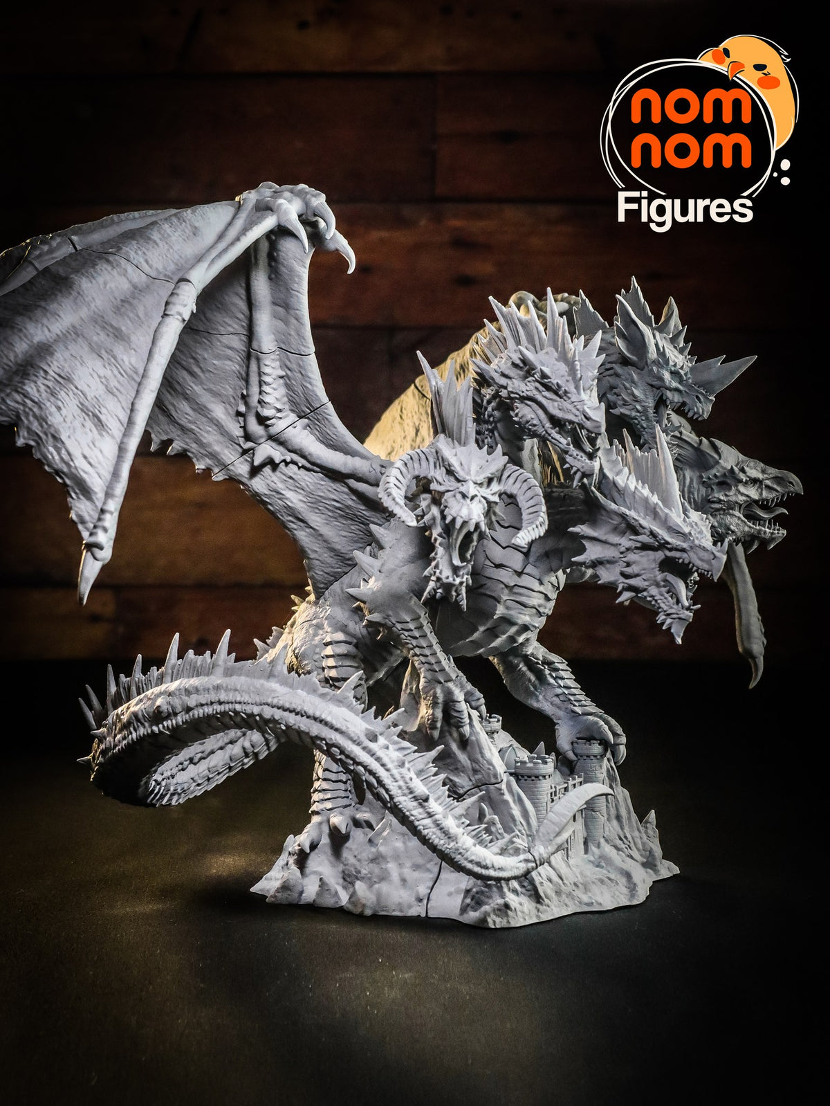 Tiamat resin figure