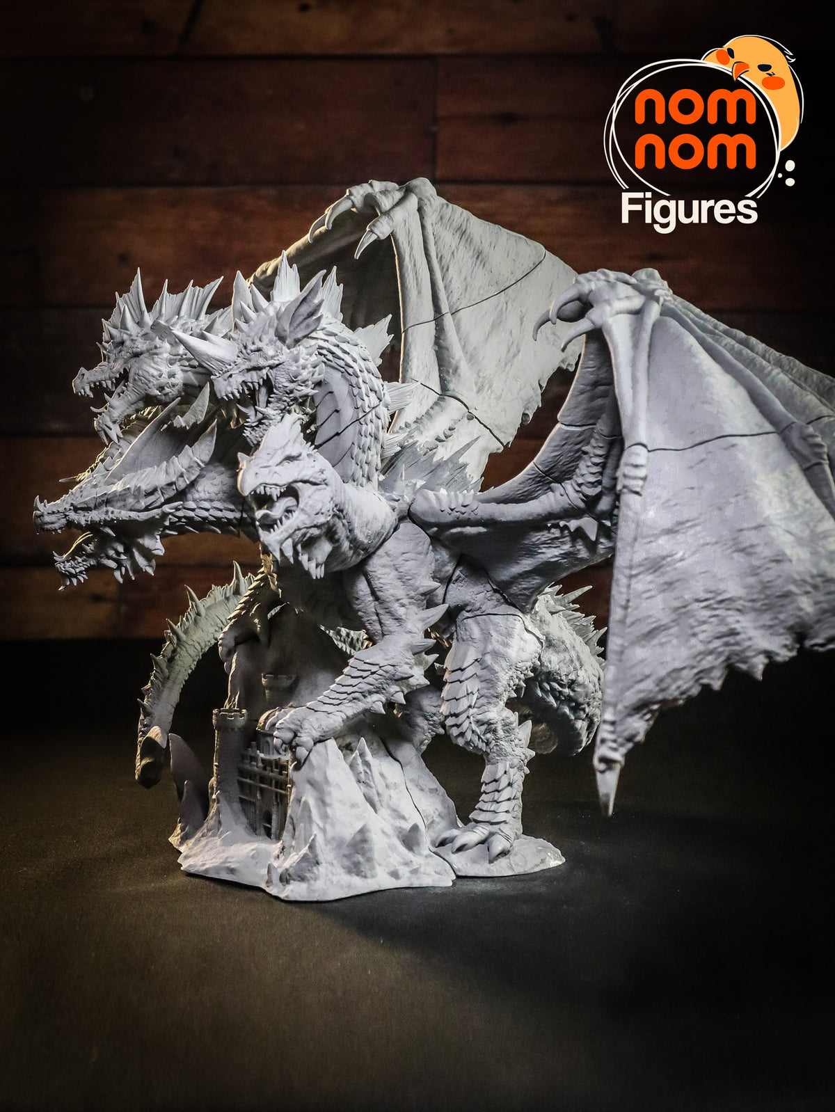 Tiamat resin figure