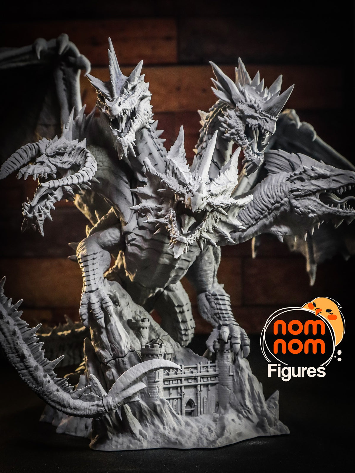 Tiamat resin figure