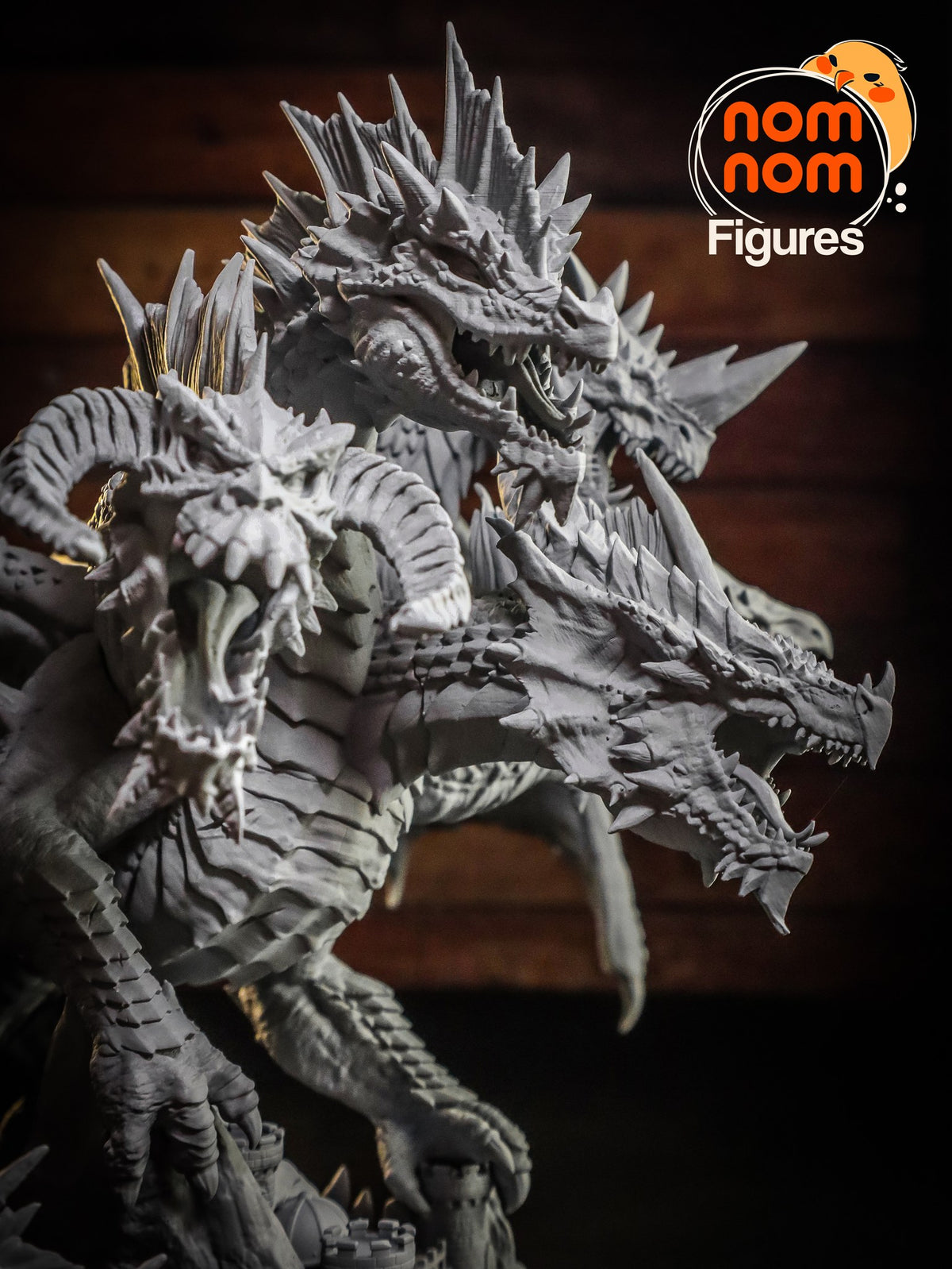 Tiamat resin figure