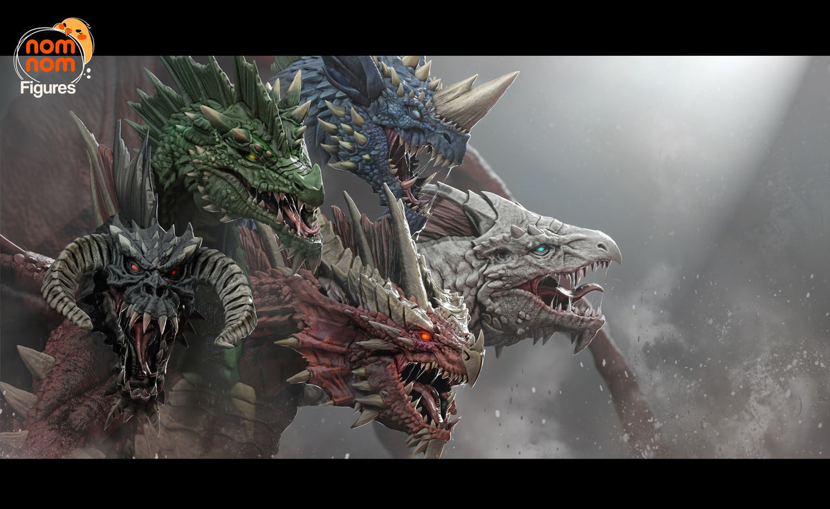 Tiamat resin figure