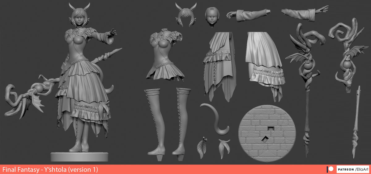 Y'shtola resin figure