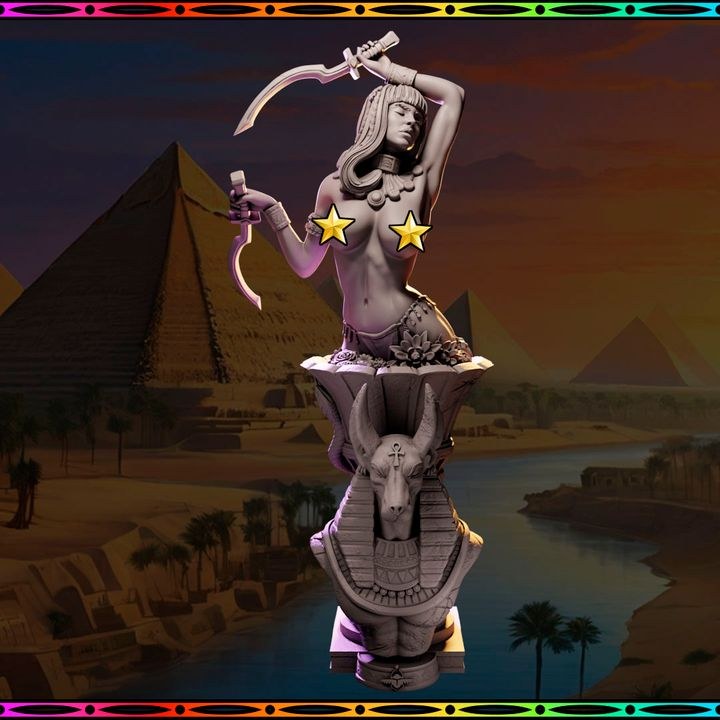Nubia resin figure