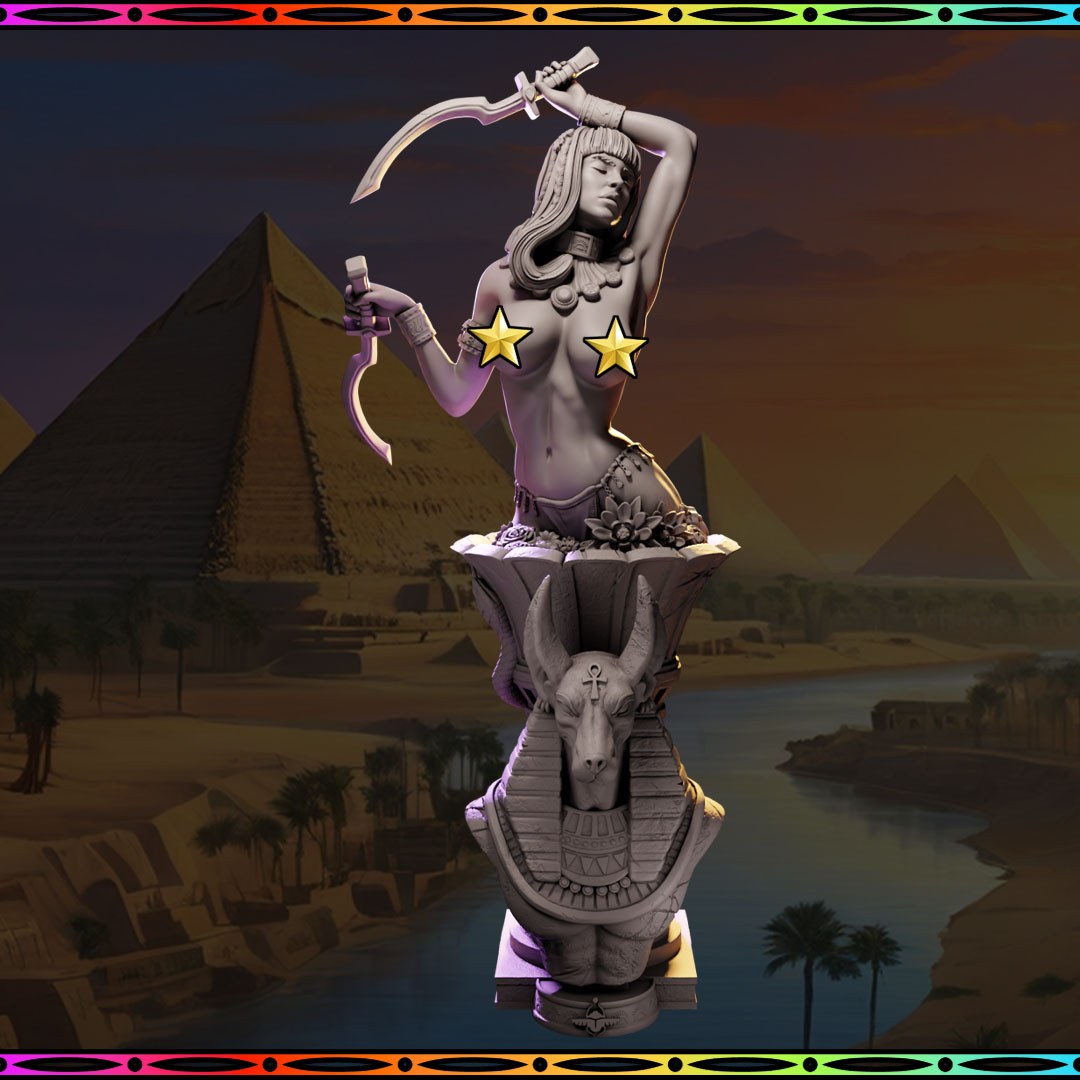 Nubia resin figure