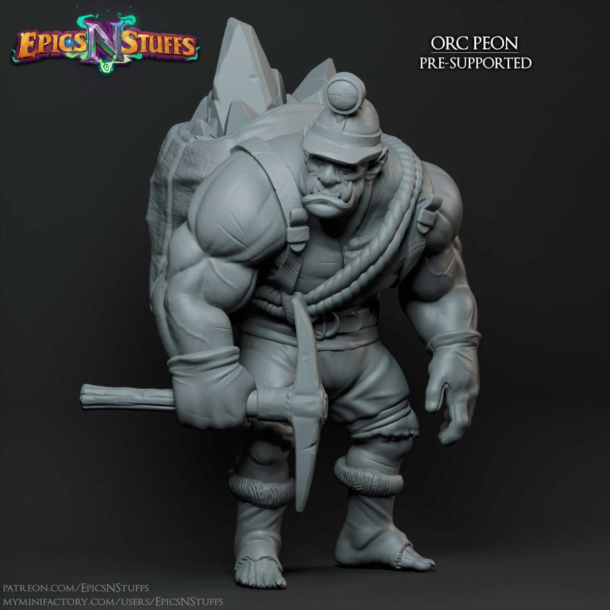 Orc Peon 2 resin figure