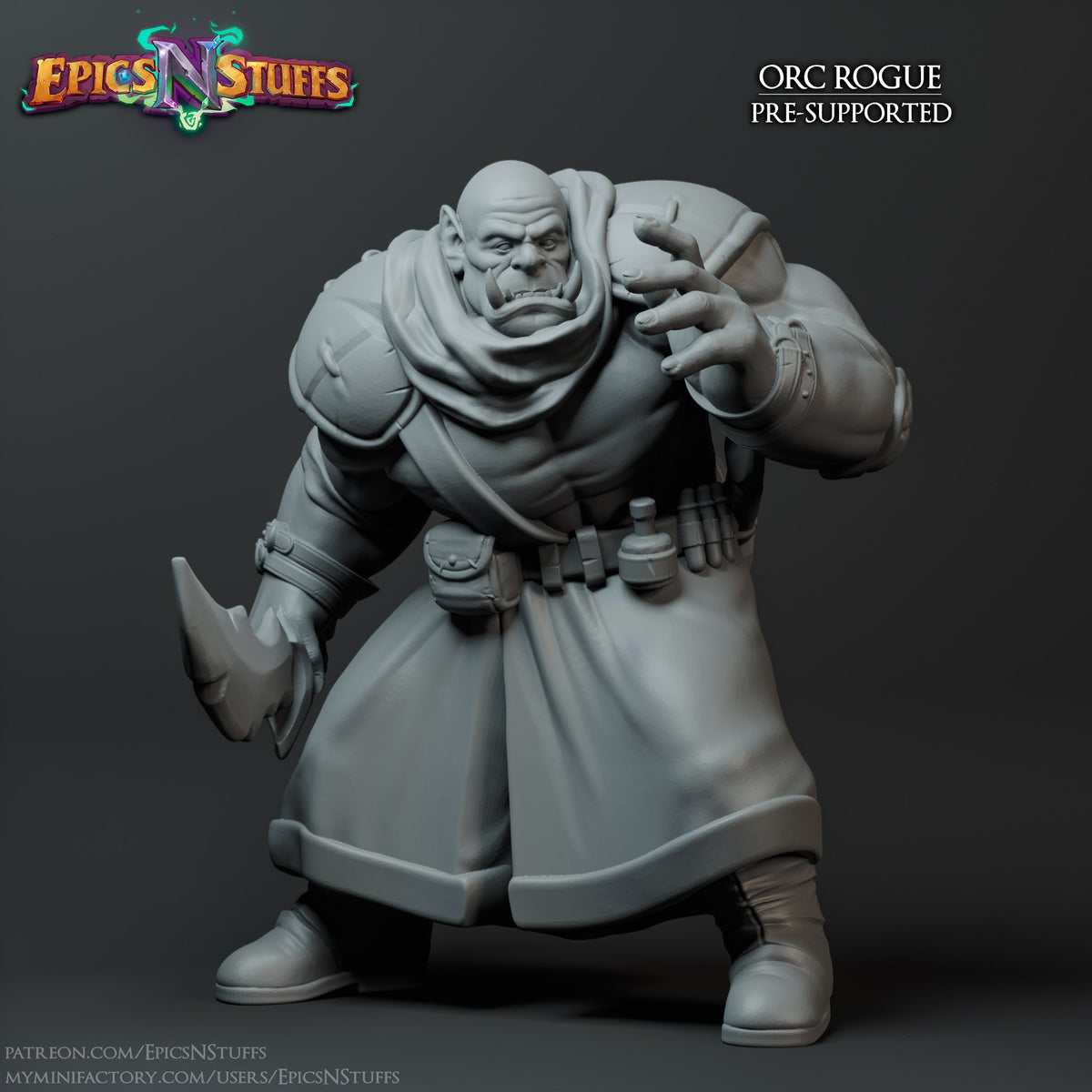 Orc Rogue 1A resin figure