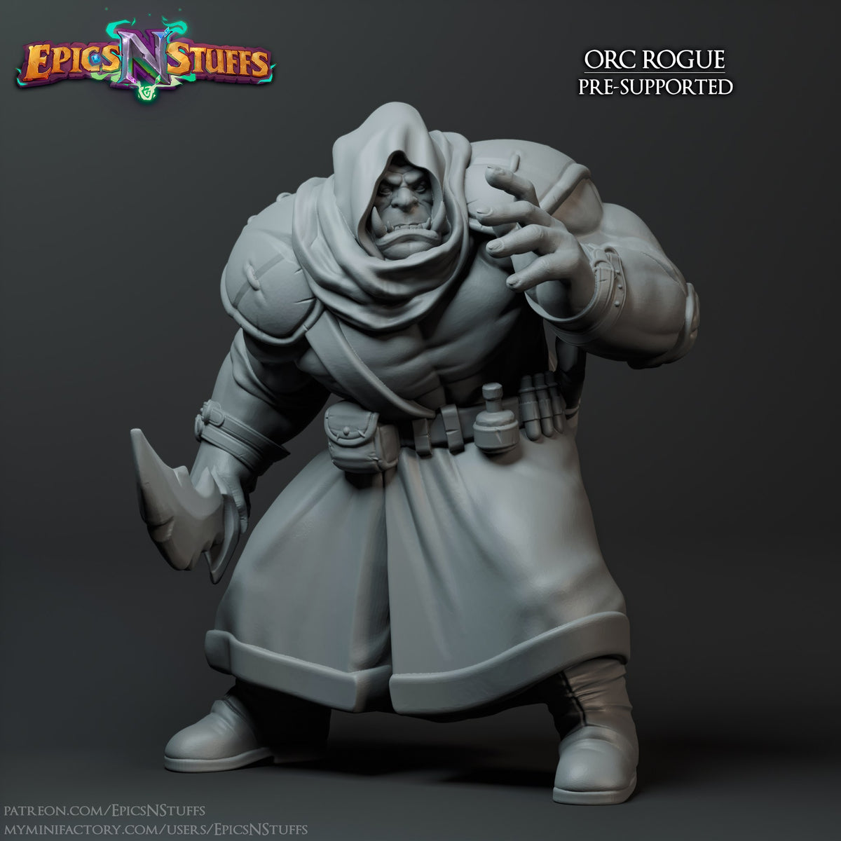 Orc Rogue 1B resin figure
