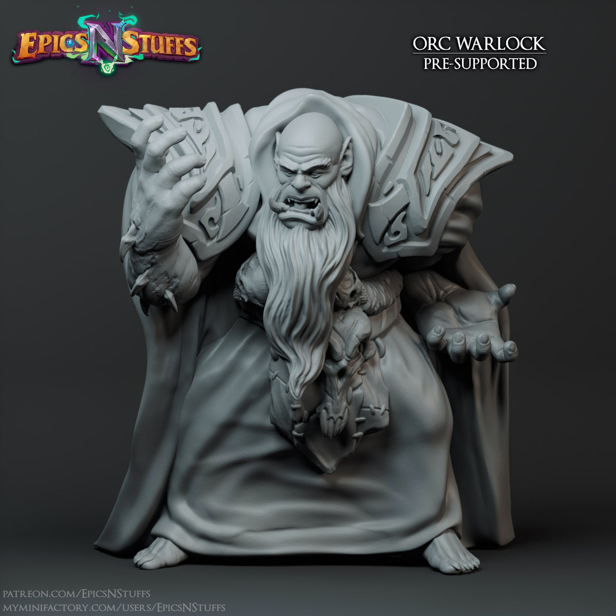 Orc Warlock 1 resin figure
