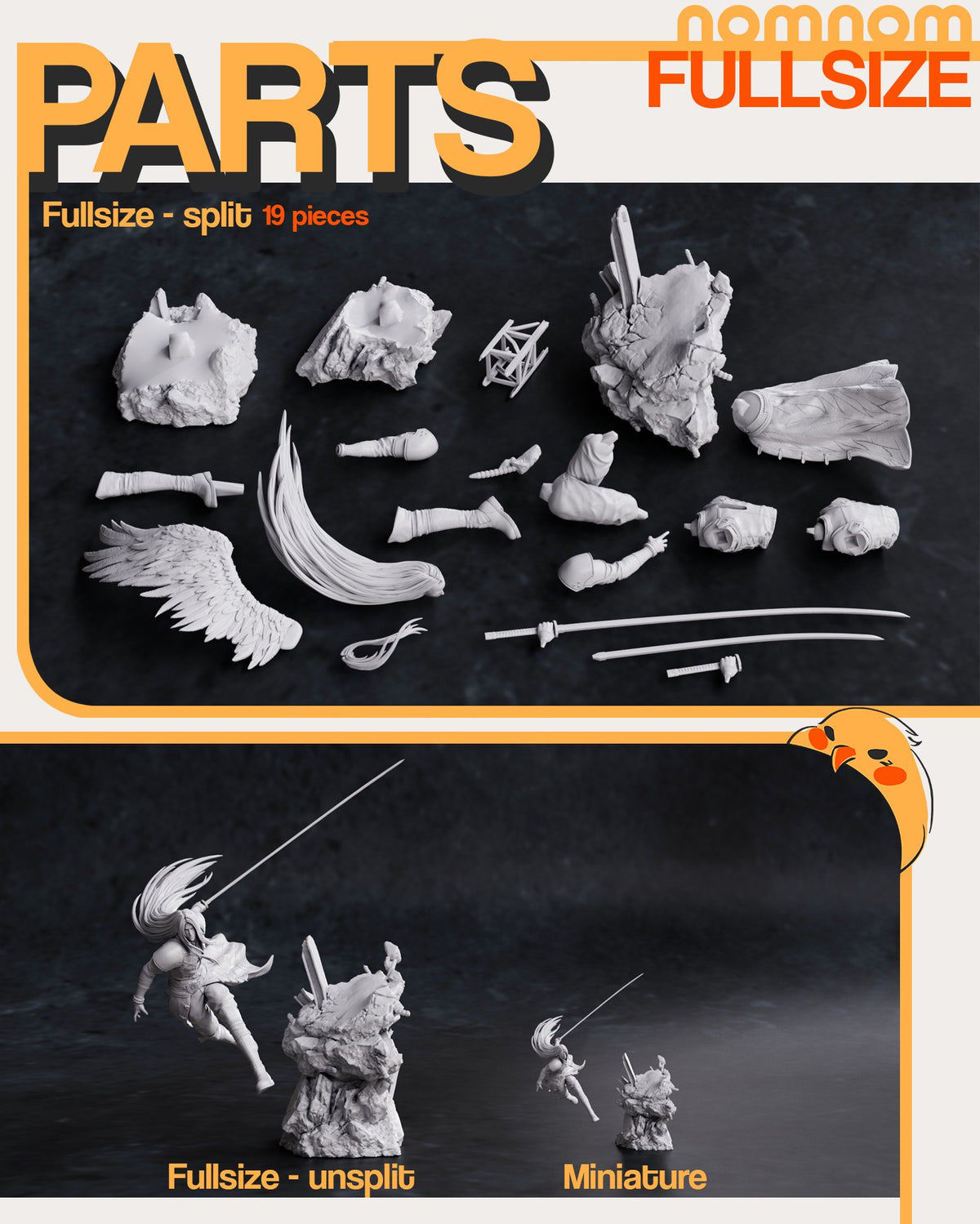 Sephiroth resin figure