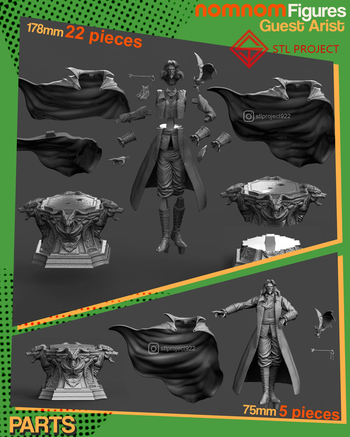 Dracula resin figure