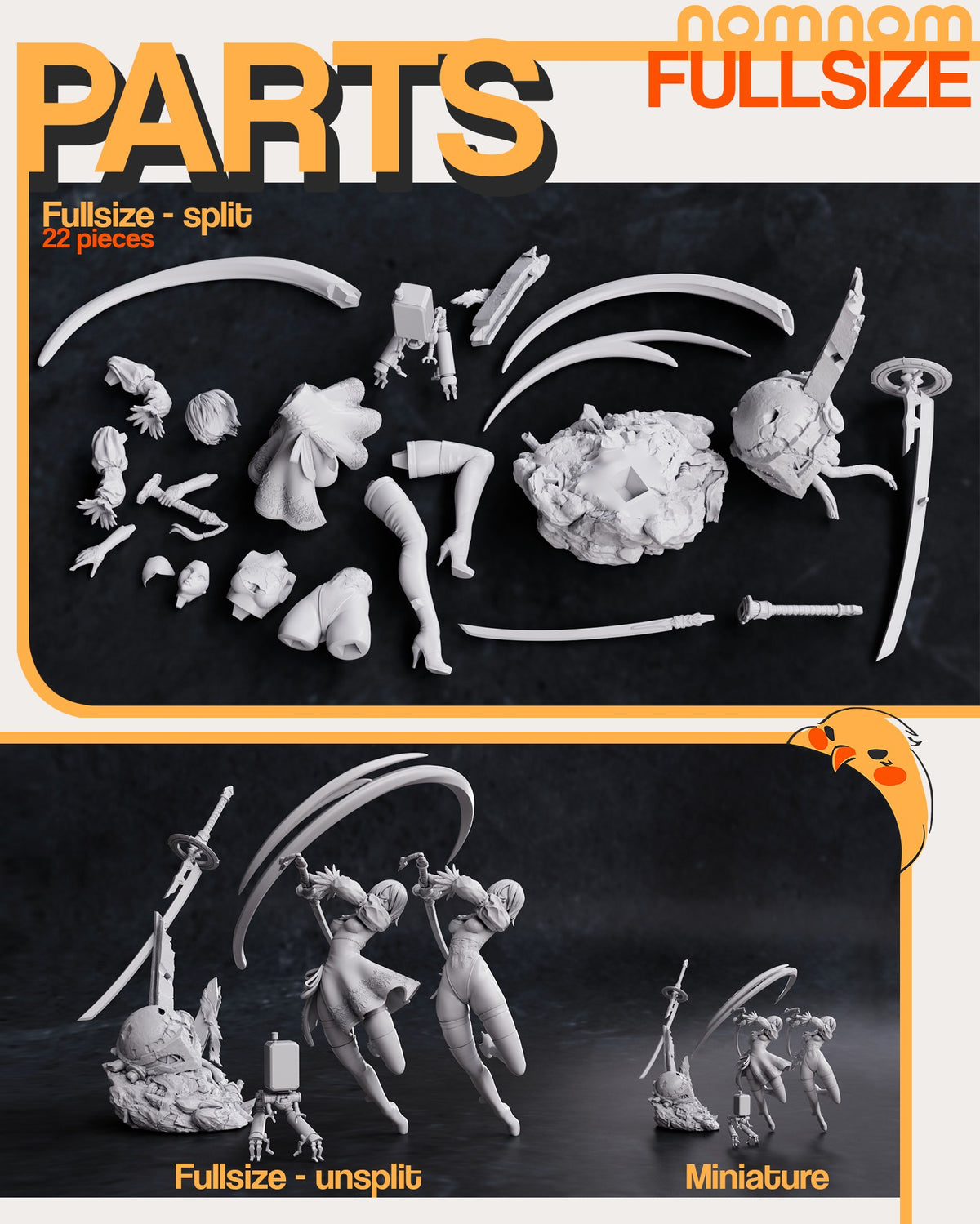 2B resin figure