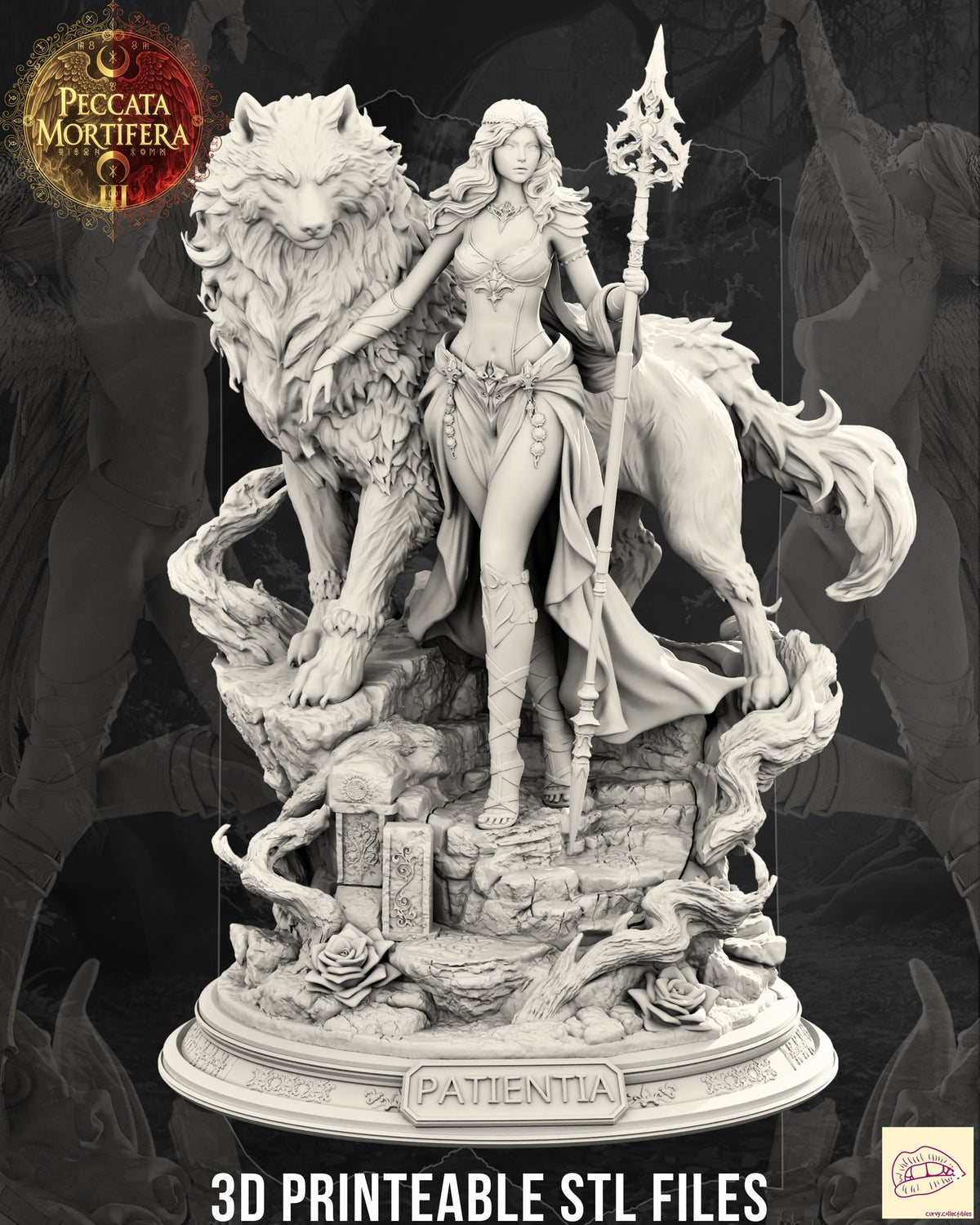 Patientia resin figure