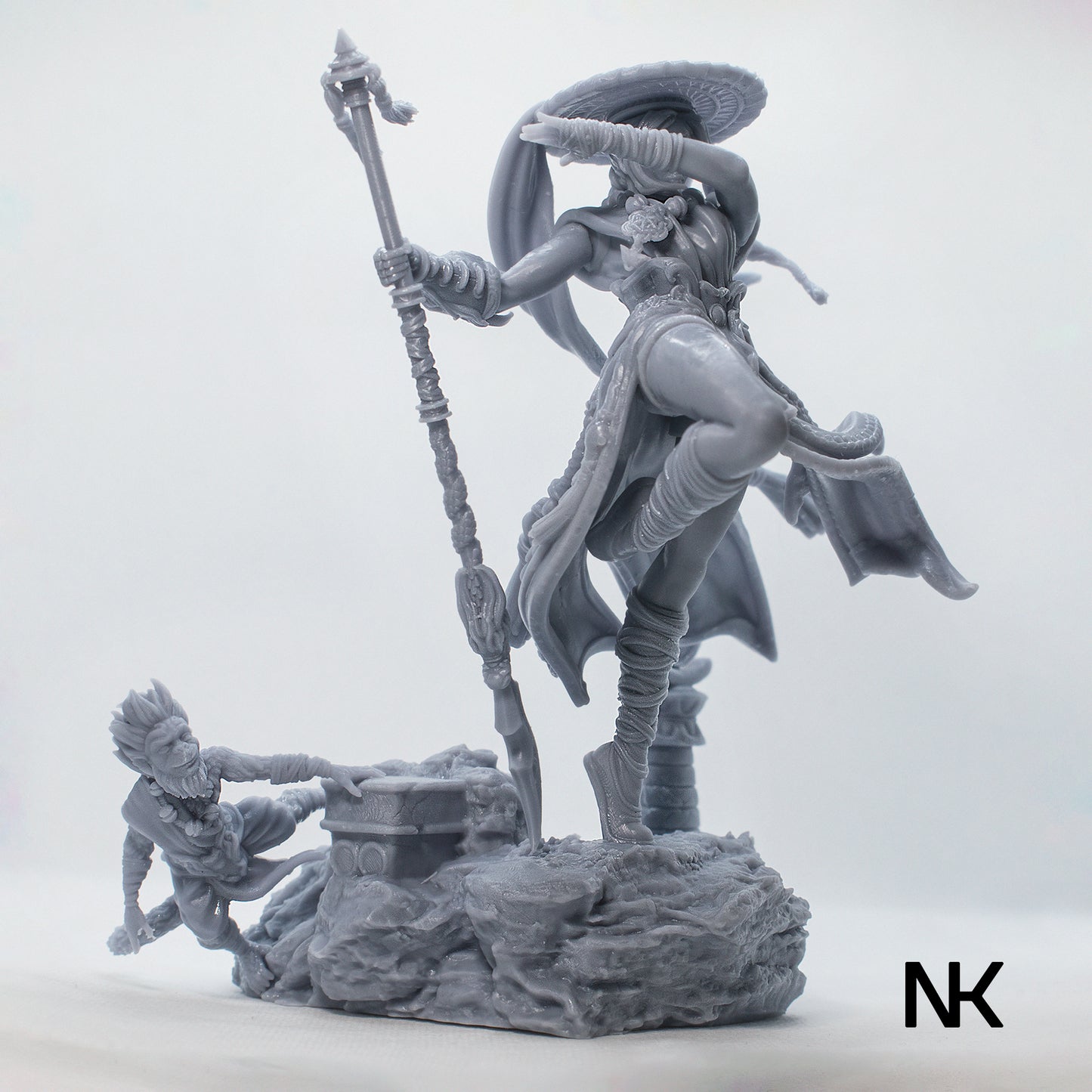 Mu-Ron-Yin, The Wind Master | 3D Printed Figure | Art Piece | Nerikson | Nerdy Creations