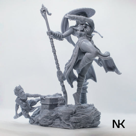 Mu-Ron-Yin, The Wind Master | 3D Printed Figure | Art Piece | Nerikson | Nerdy Creations