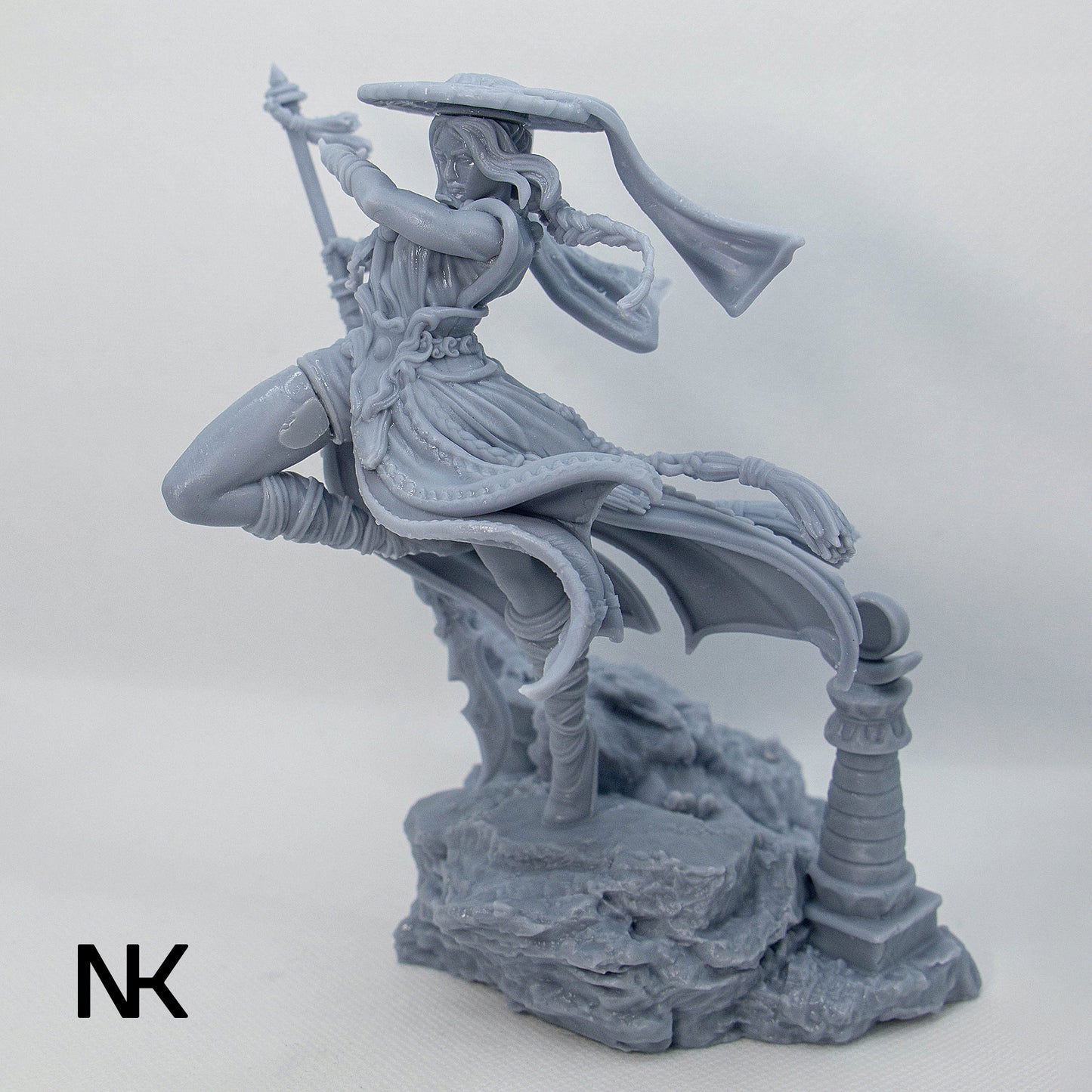 Mu-Ron-Yin, The Wind Master | 3D Printed Figure | Art Piece | Nerikson | Nerdy Creations