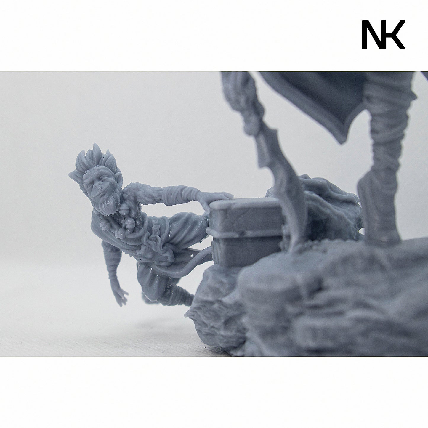 Mu-Ron-Yin, The Wind Master | 3D Printed Figure | Art Piece | Nerikson | Nerdy Creations