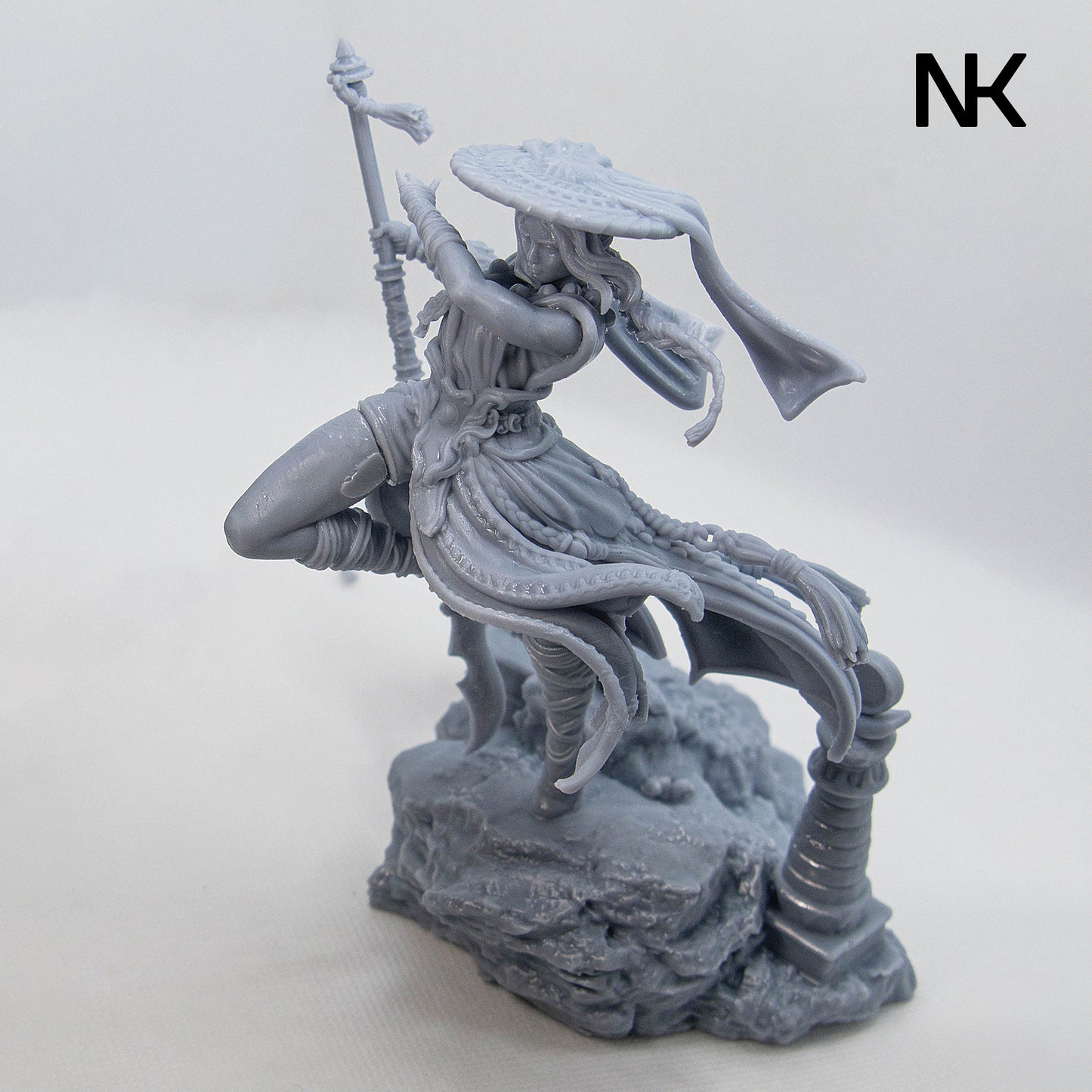 Mu-Ron-Yin, The Wind Master | 3D Printed Figure | Art Piece | Nerikson | Nerdy Creations