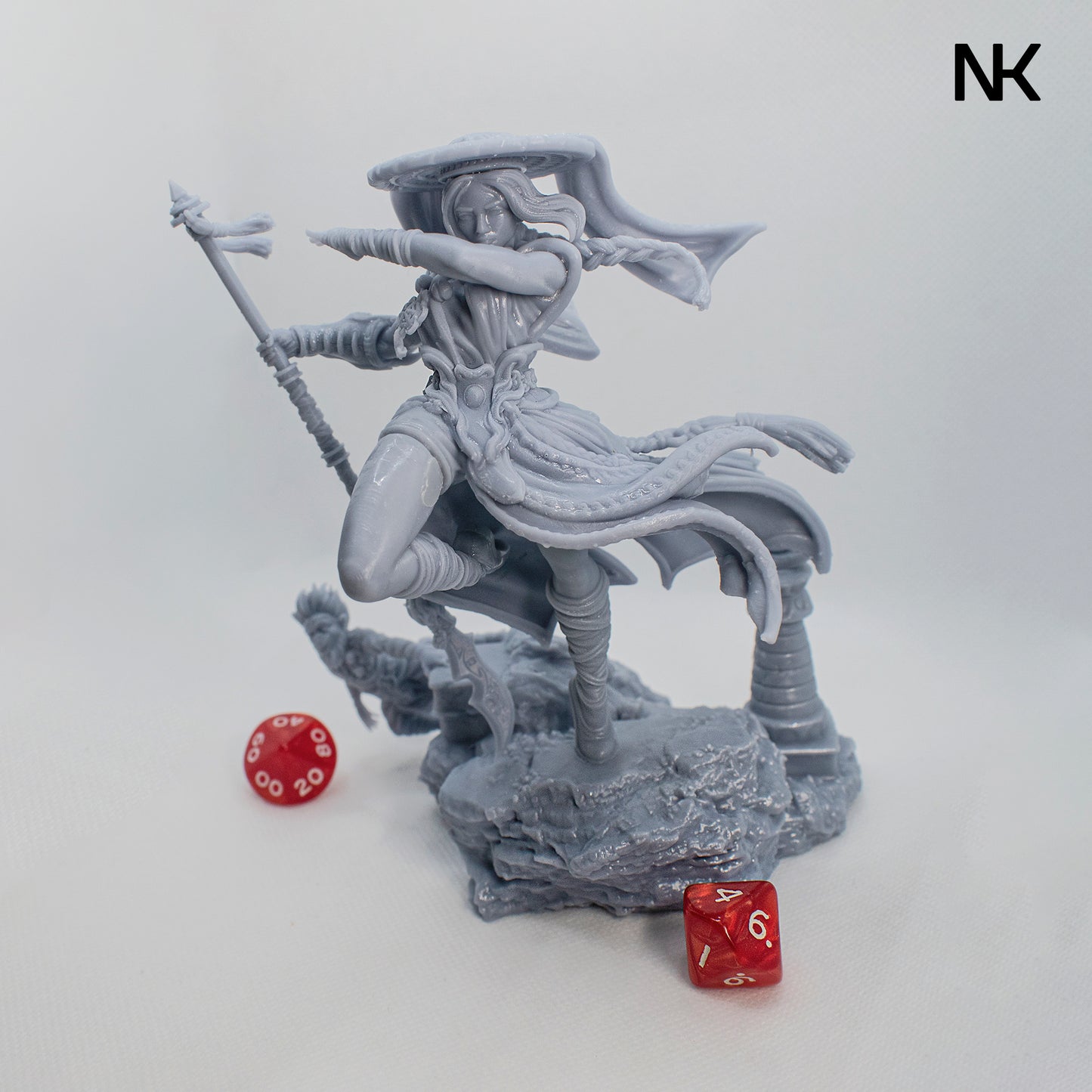 Mu-Ron-Yin, The Wind Master | 3D Printed Figure | Art Piece | Nerikson | Nerdy Creations