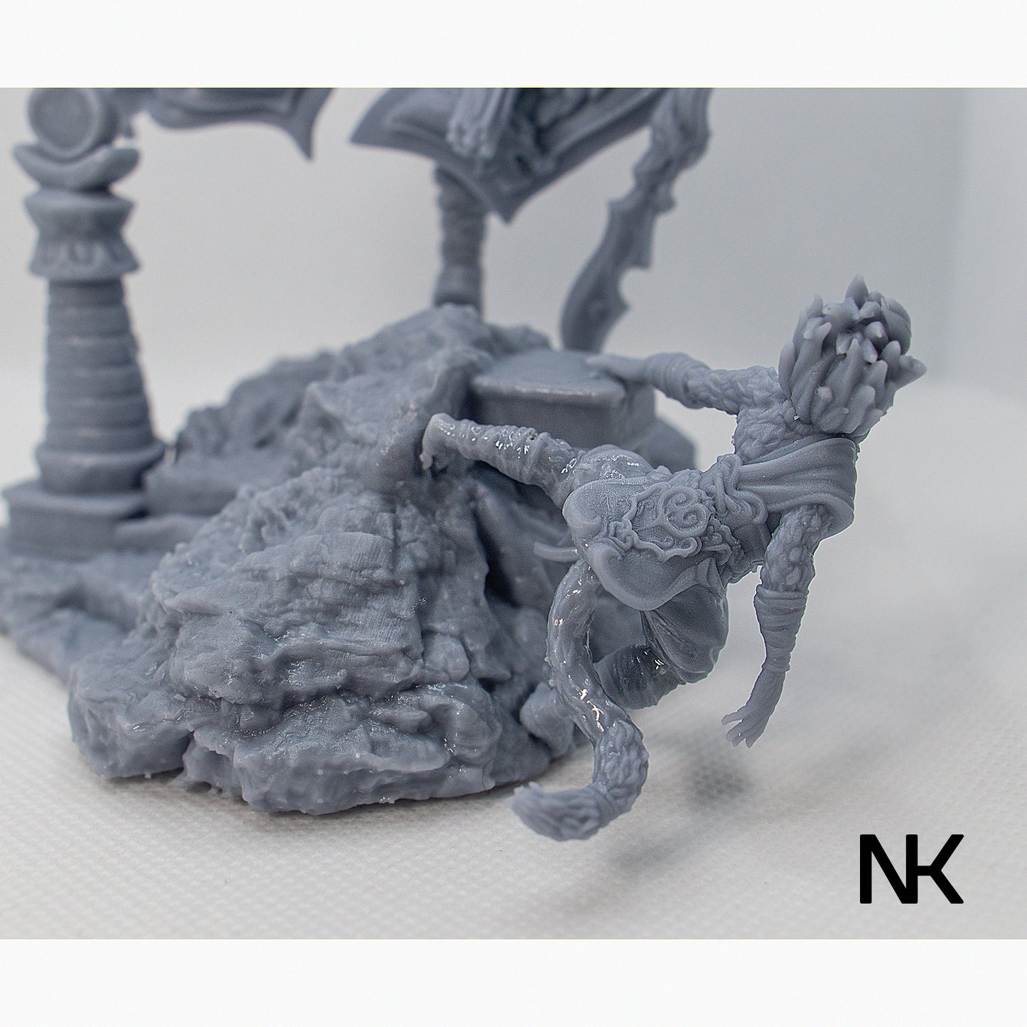 Mu-Ron-Yin, The Wind Master | 3D Printed Figure | Art Piece | Nerikson | Nerdy Creations