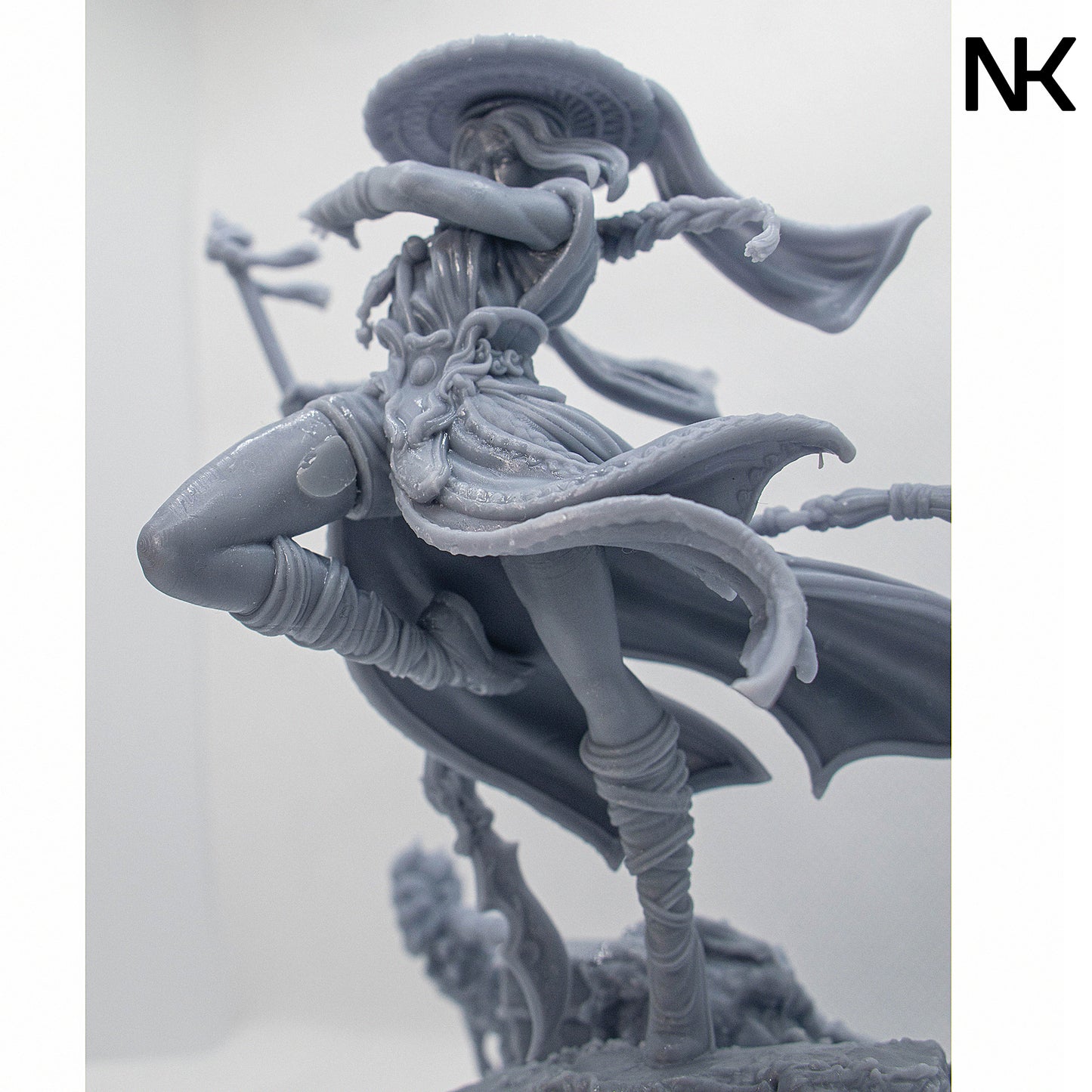 Mu-Ron-Yin, The Wind Master | 3D Printed Figure | Art Piece | Nerikson | Nerdy Creations