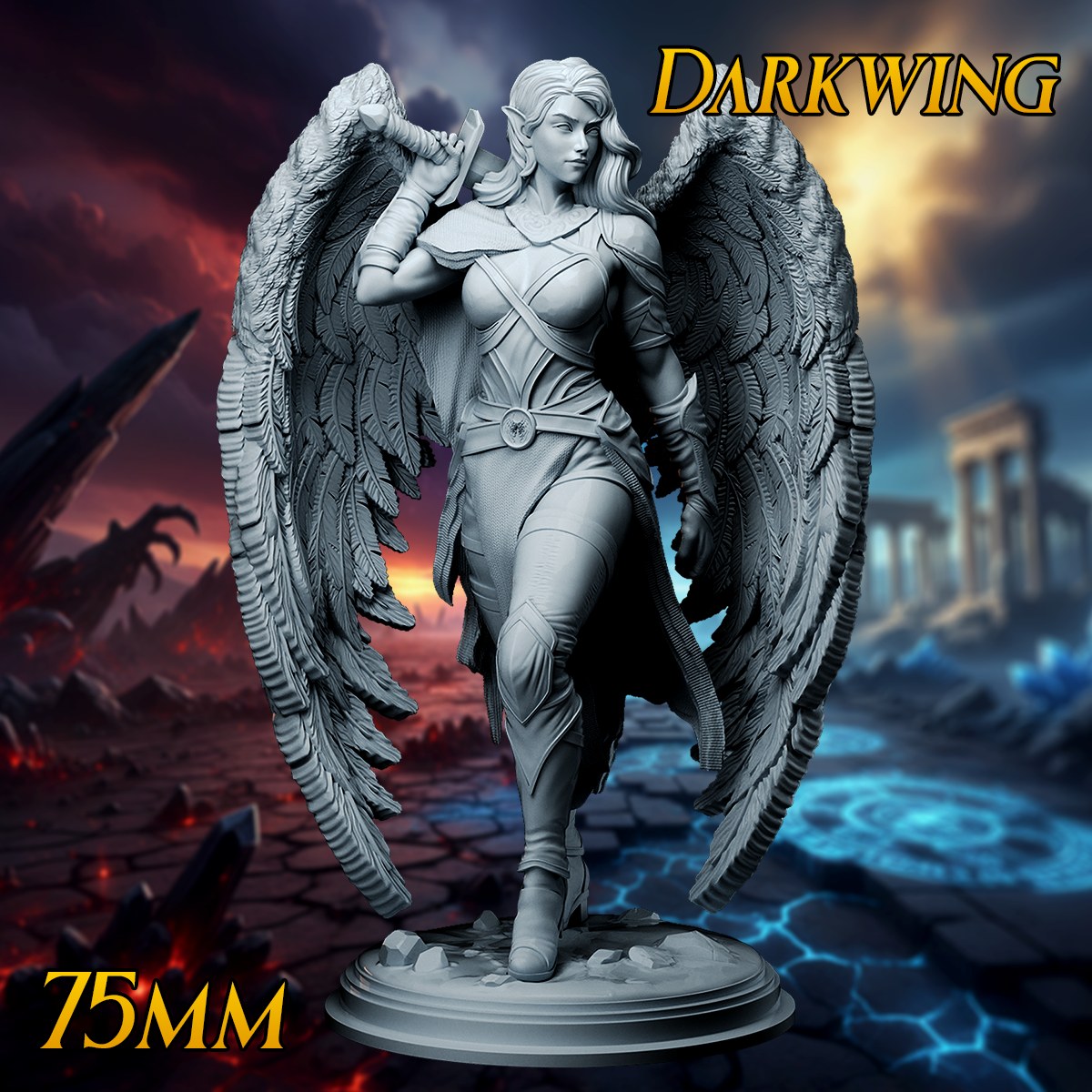 Darkwing resin figure