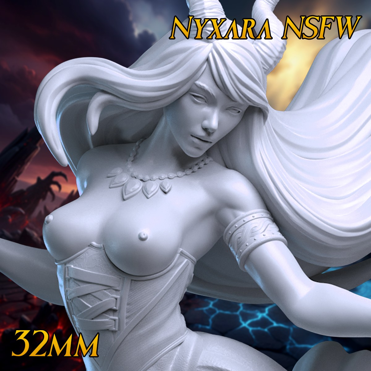 Nyxara resin figure