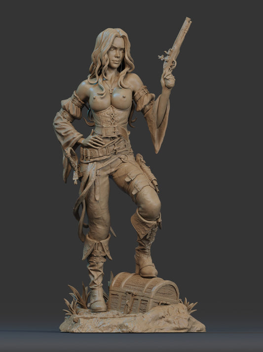 Queen of the High Seas Pirate resin figure