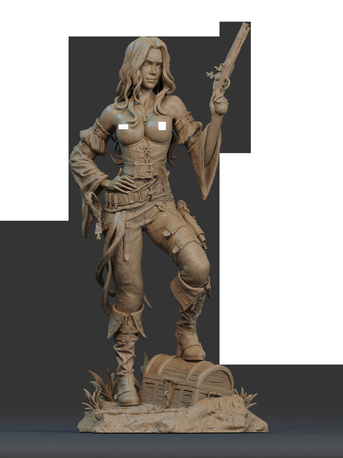 Queen of the High Seas Pirate resin figure