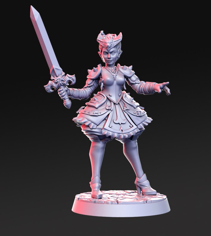 Order of the Iron Lily II (Knight Set) resin figure