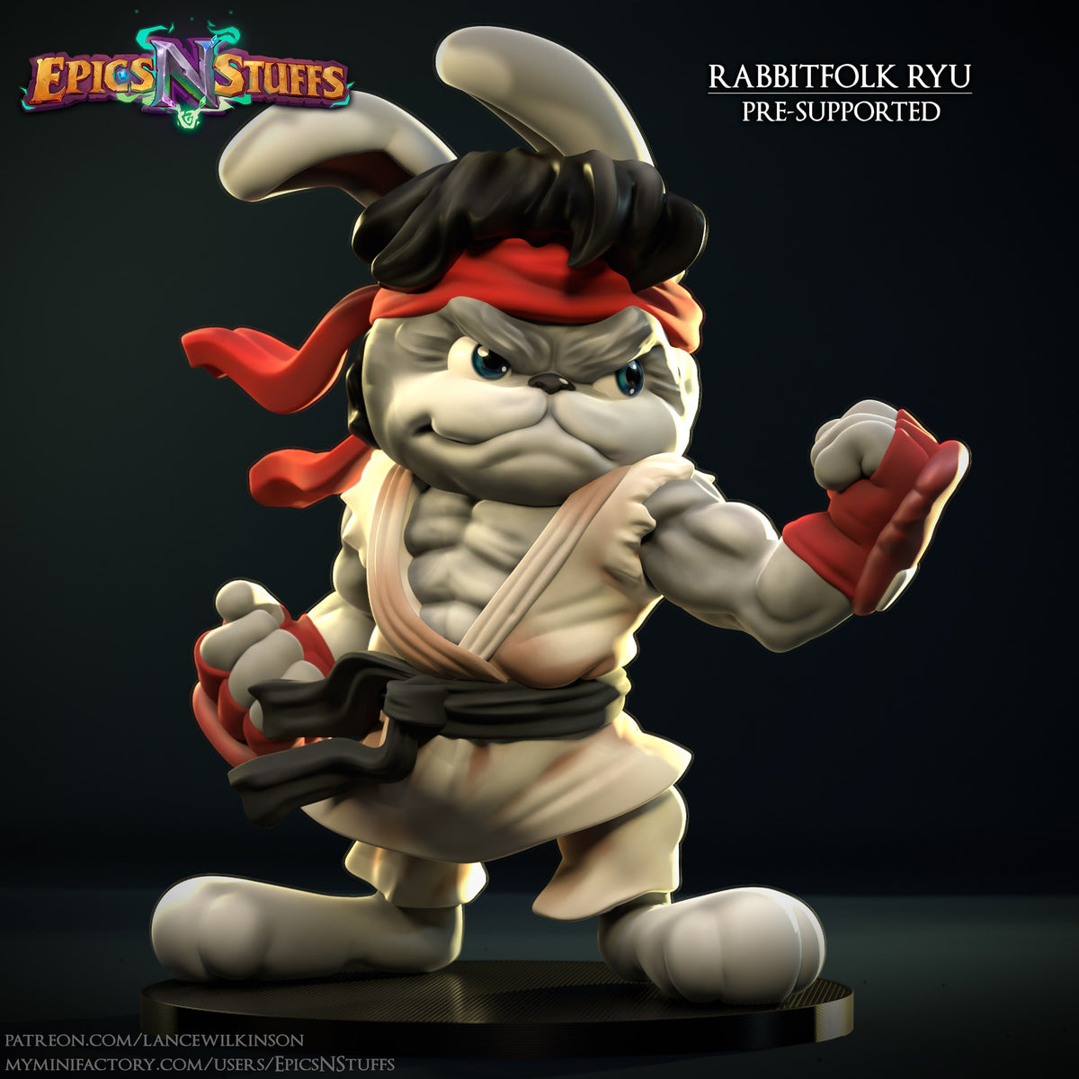Rabbitfolk Ryu resin figure