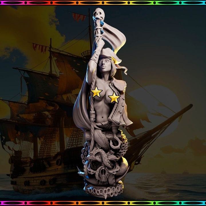 Ravena resin figure