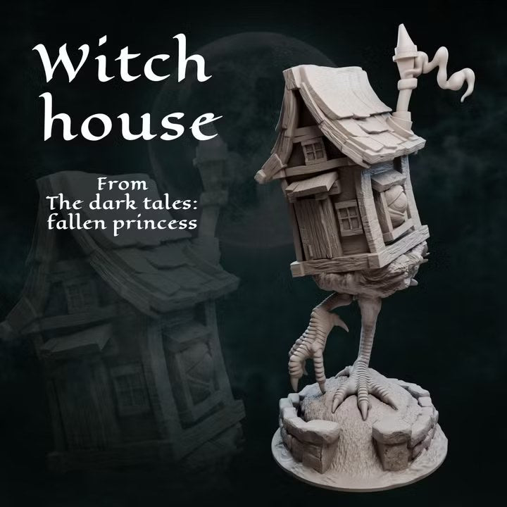 Witch House resin figure