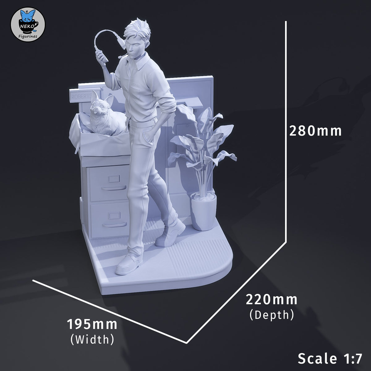Robert resin figure
