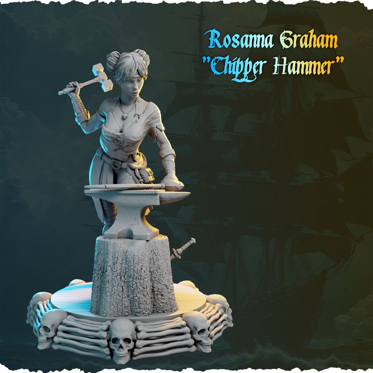 Rosanna Graham resin figure