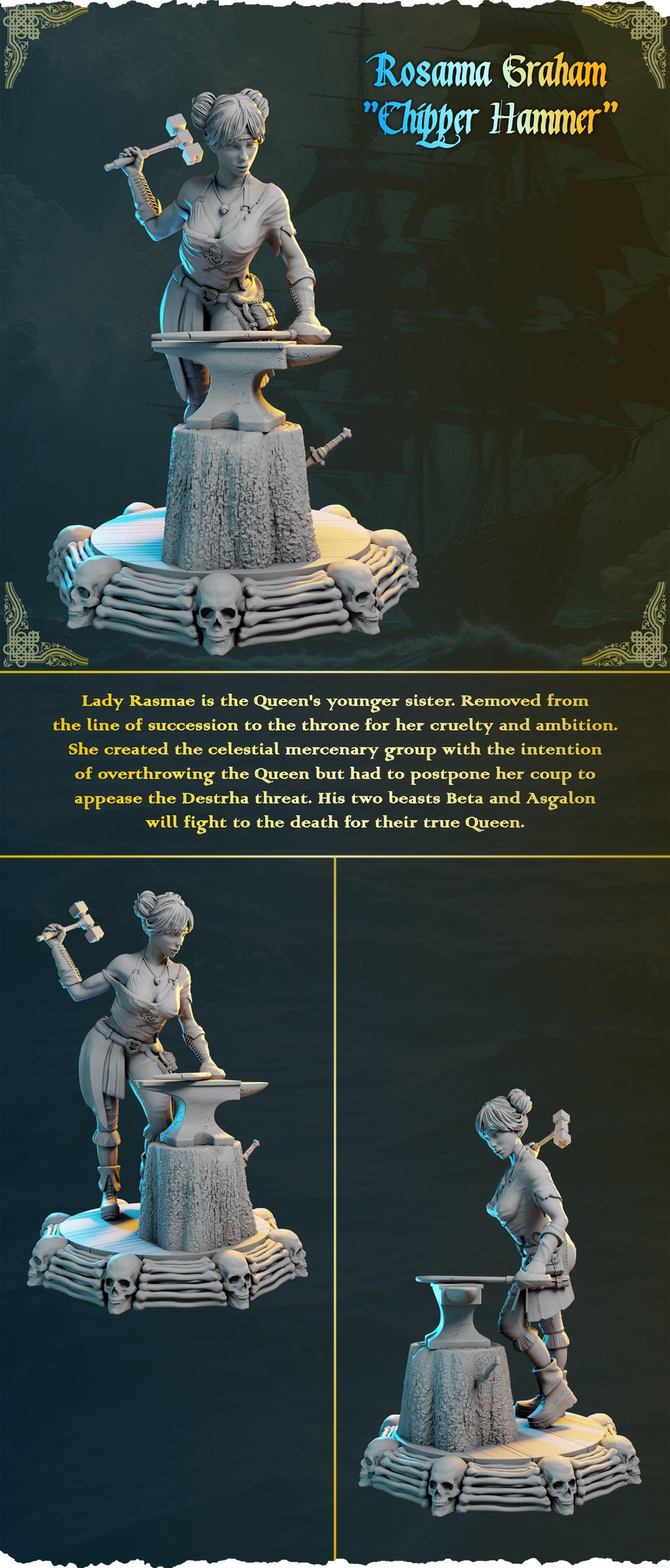 Rosanna Graham resin figure
