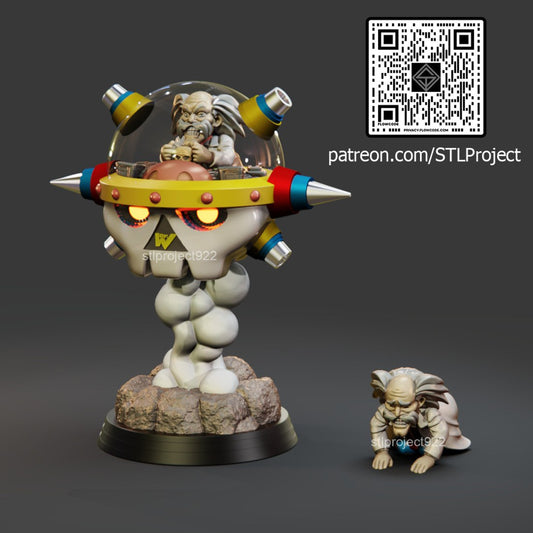 Dr Wily resin figure