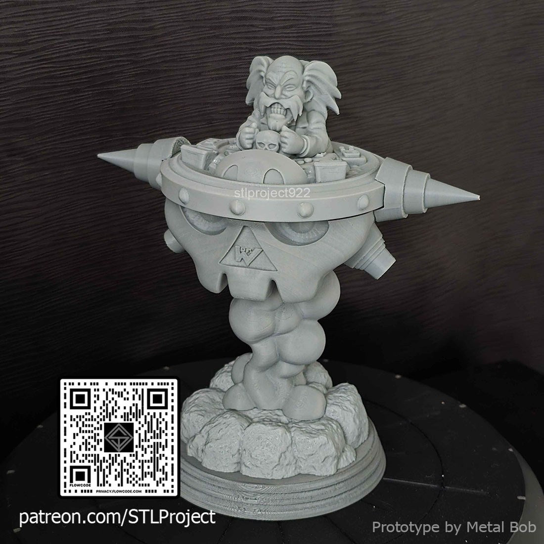 Dr Wily resin figure